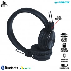 Headphone Bluetooth K3X Kimaster - Preto